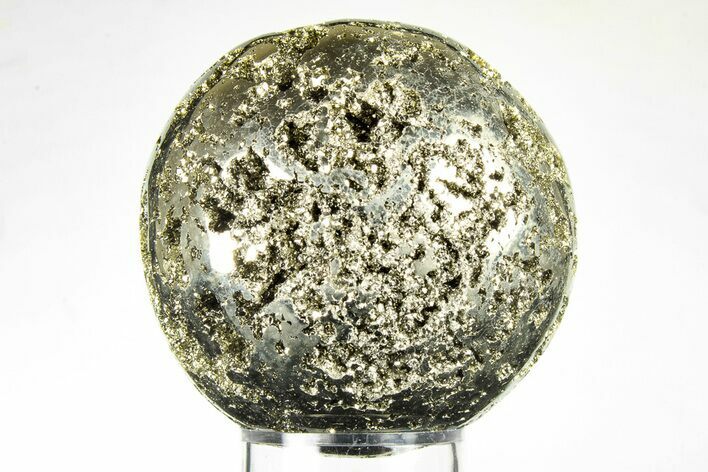 2.4" Polished Pyrite Sphere - Peru